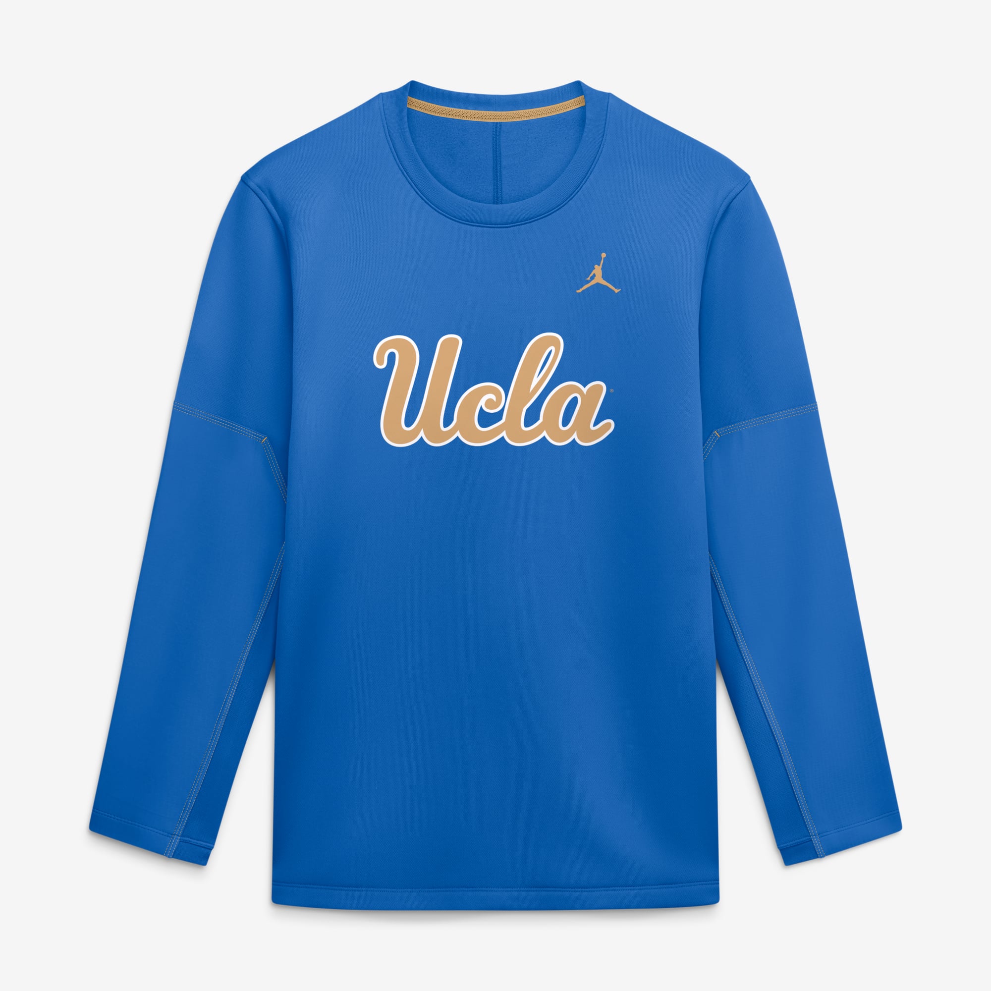Men's Jordan Brand Blue UCLA Bruins 2026 Sideline Coaches Therma-FIT Long Sleeve Top